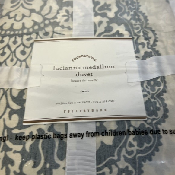 Pottery Barn Bedding Nwob Pottery Barn Lucianna Medallion Duvet